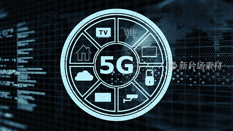 5G wifi技术数字概念